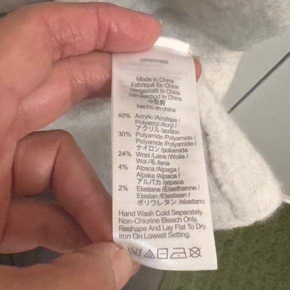 Brand new MADEWELL Glenridge Shawl-Collar
Sweater cardigan grey color size S - Picture 10 of 11